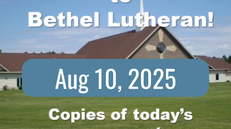 August 10, 2025 Service